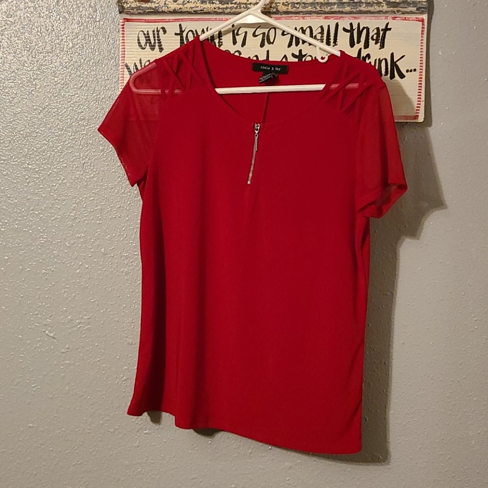 Dress red shirt